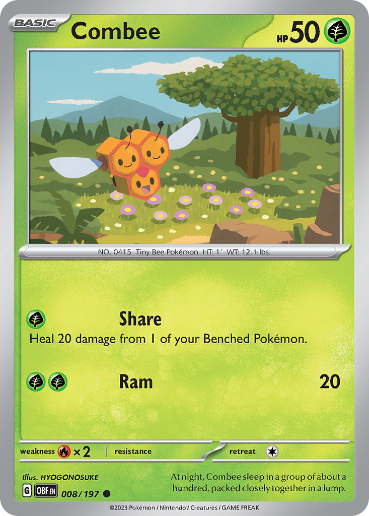 Obsidian Flames Combee #8/197
